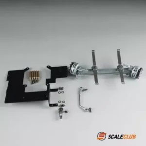 [B] 1/14 Scaleclub Front Axle Unpower Axle Metal Unpowered Brake Caliper For Tamiya Lesu 1 14 Scale RC Truck Parts Accessories