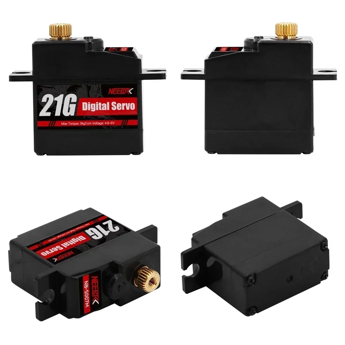 NEEBRC 21G Metal Gear Waterproof Dgital RC Servo for 1/14 1/16 1/18 RC Car Drone Boat Hyper Go 14209 14210 MN99S MN82 MN78 WPL - Image 3
