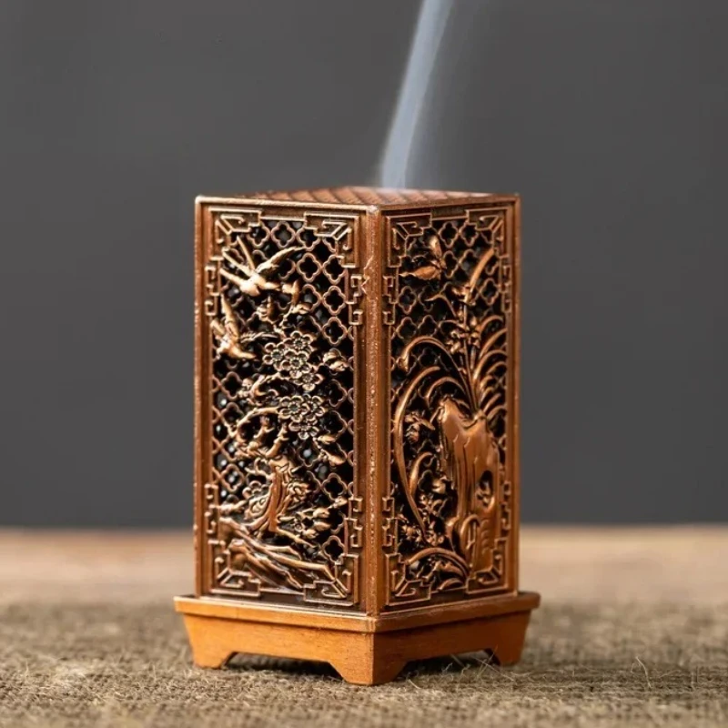 Vertical Incense Burner Zinc Alloy Incense Burner Mini Incense Burner Plum Blossom Bamboo Diffuser Home Fragrance Products - Image 9