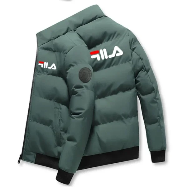 New 2025 autumn/winter men's short jacket  fashionable outdoor casual stand-up collar zipper men's cotton-padded jacket