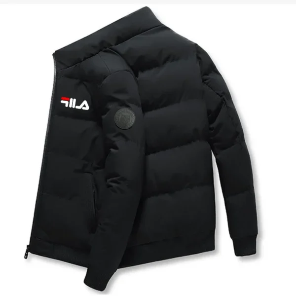 New 2025 autumn/winter men's short jacket  fashionable outdoor casual stand-up collar zipper men's cotton-padded jacket - Image 9