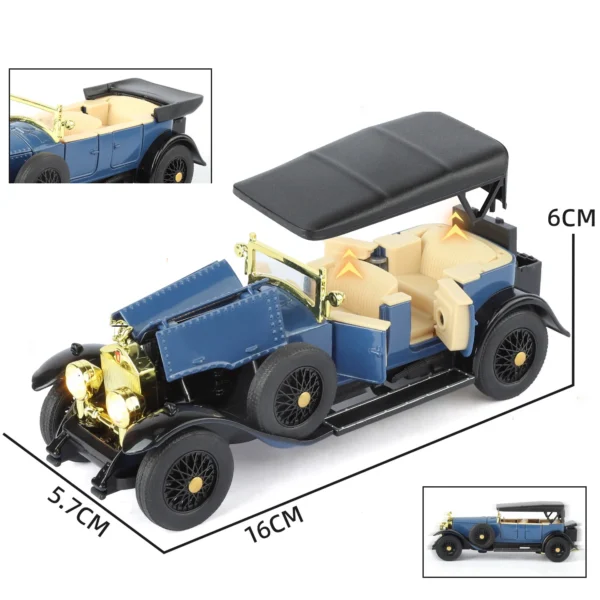 1:32 Rolls Royce Phantom I 1925 Alloy Car Diecasts & Toy Vehicles Metal Toy Car Model Sound and light Collection Kids Toy - Image 5