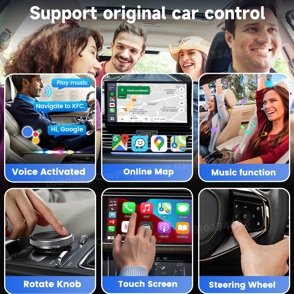 2GB-16GB CarlinKit Android TV Box Wireless Adatper Lite s Wireless Dongle CarPlay Android auto for IPTV Youtube Netfilx Spotify HD Output - Image 5