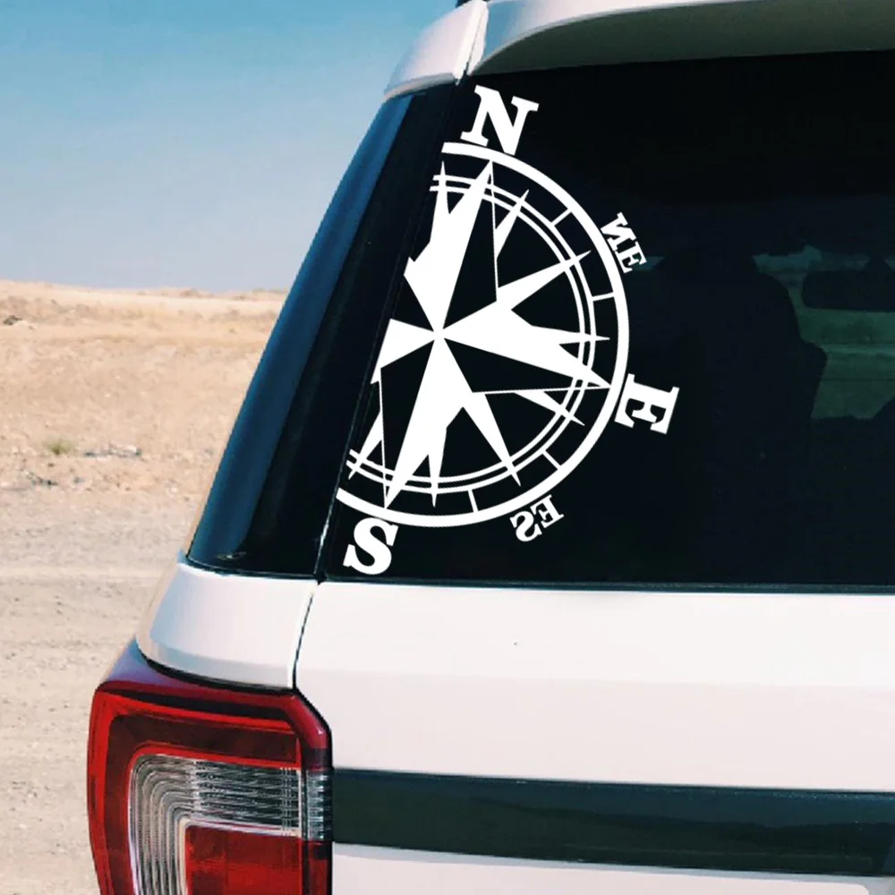 CTCM self adhesive detachable giant compass cover  trunk sticker  a pair of PVC waterproof car stickers - Image 6