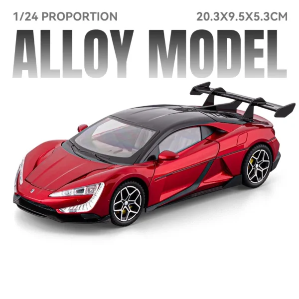1:24 BYD Look UP U9 Supercar Alloy Die Cast Toy Car Model Sound and Light Children's Toy Collectibles Birthday gift - Image 9