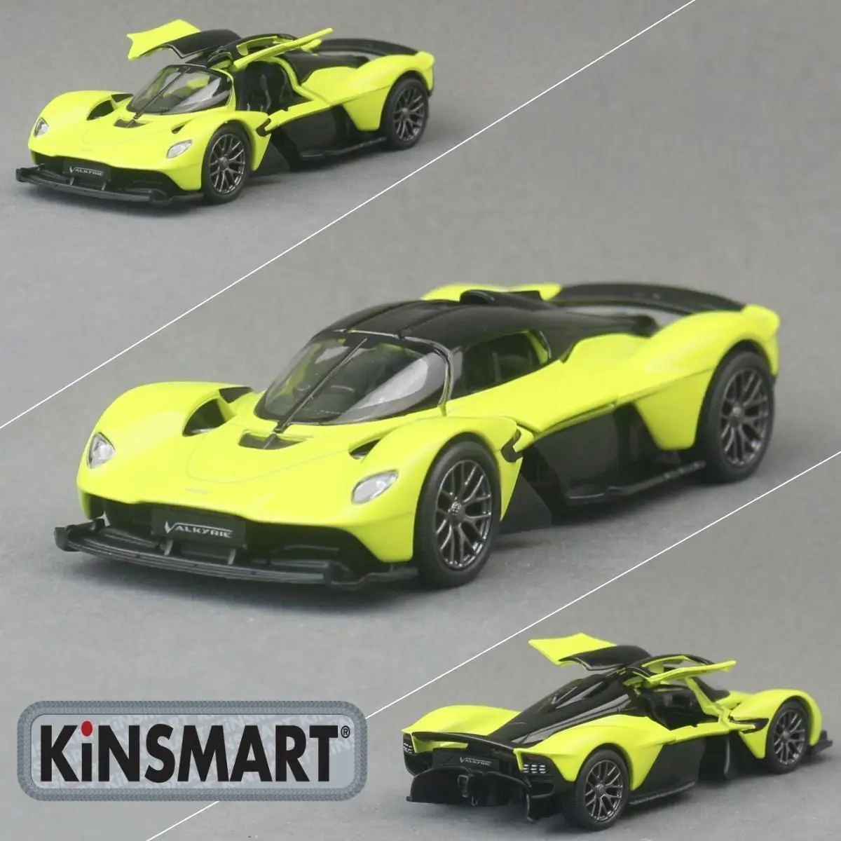 KiNSMART Toy Car Model 1/36 Aston Martin Valkyrie Diecast Alloy Miniature Pull Back Vehicle Collection Gift For Children Boy - Image 6