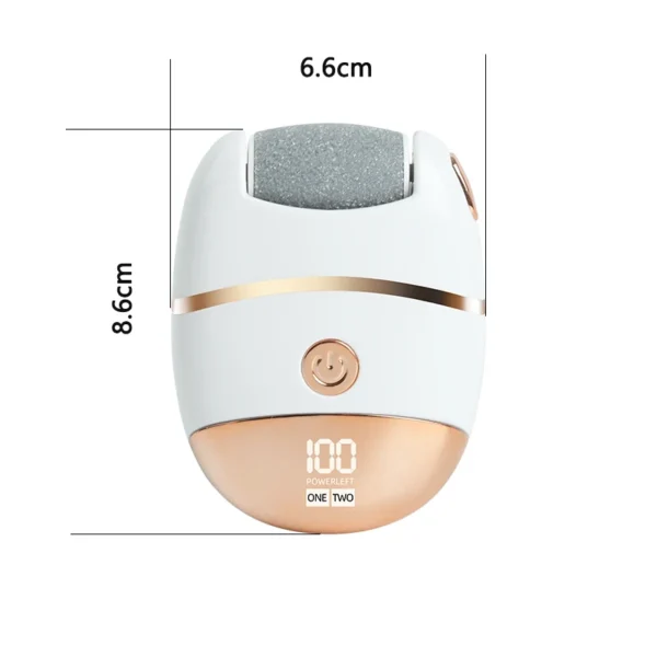 1 rechargeable digital display electric foot polisher replaceable polishing head  used for polishing thick leather USB chargin - Image 3