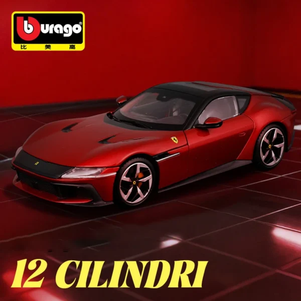 Bburago 1:24 Ferrari 12Cilindri Alloy Car Diecasts & Toy Vehicles Car Model Miniature Scale Model Car For Children - Image 3