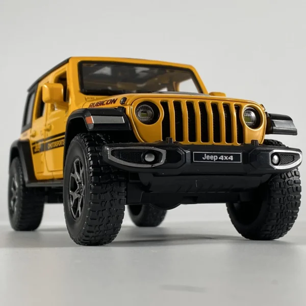 1:22 Jeep Wrangler Off Road SUV Alloy Metal Diecast Model Car Sound & Light Pull Back Collectibles Hobby Decoration Birthday Boy - Image 2