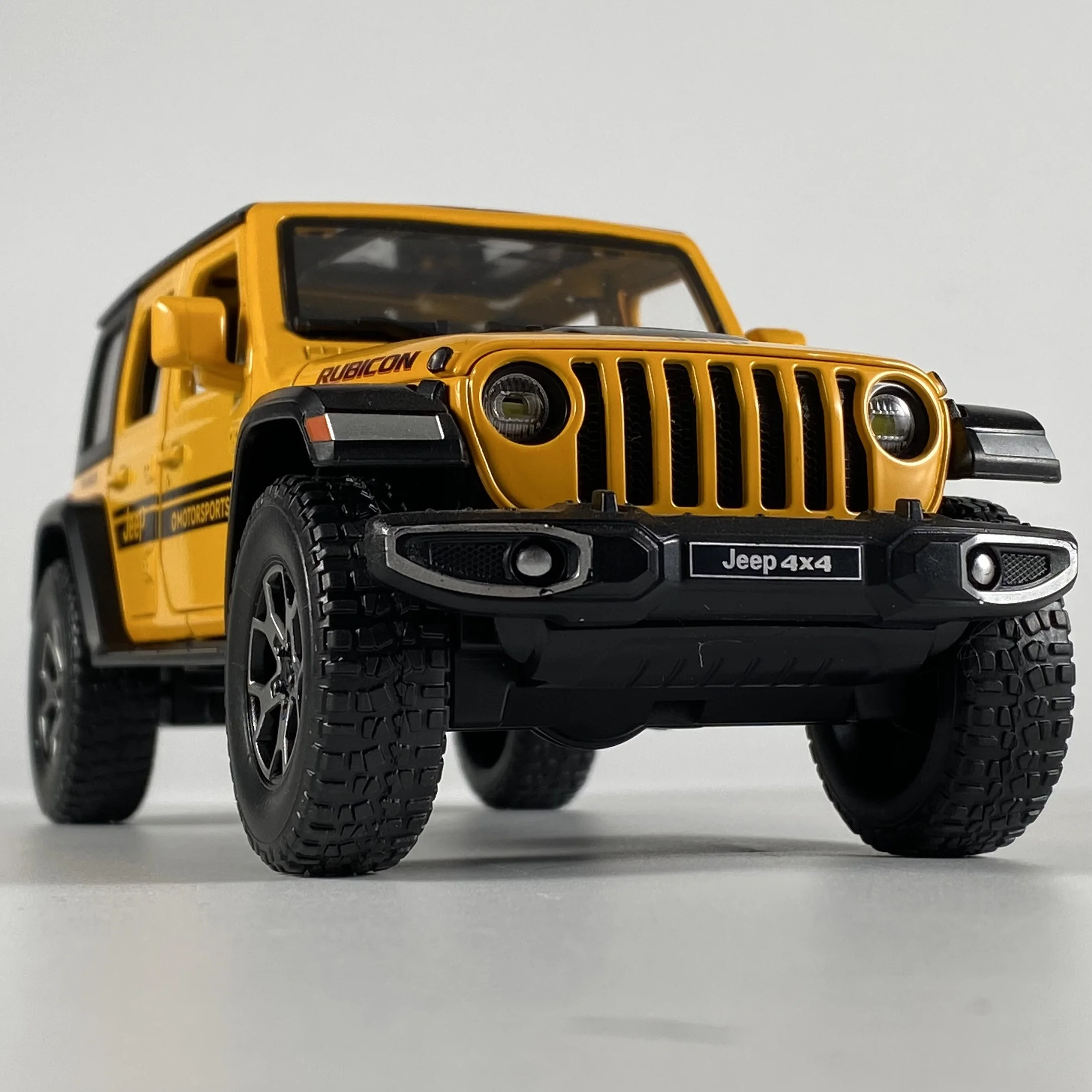 1:22 Jeep Wrangler Off Road SUV Alloy Metal Diecast Model Car Sound & Light Pull Back Collectibles Hobby Decoration Birthday Boy - Image 2