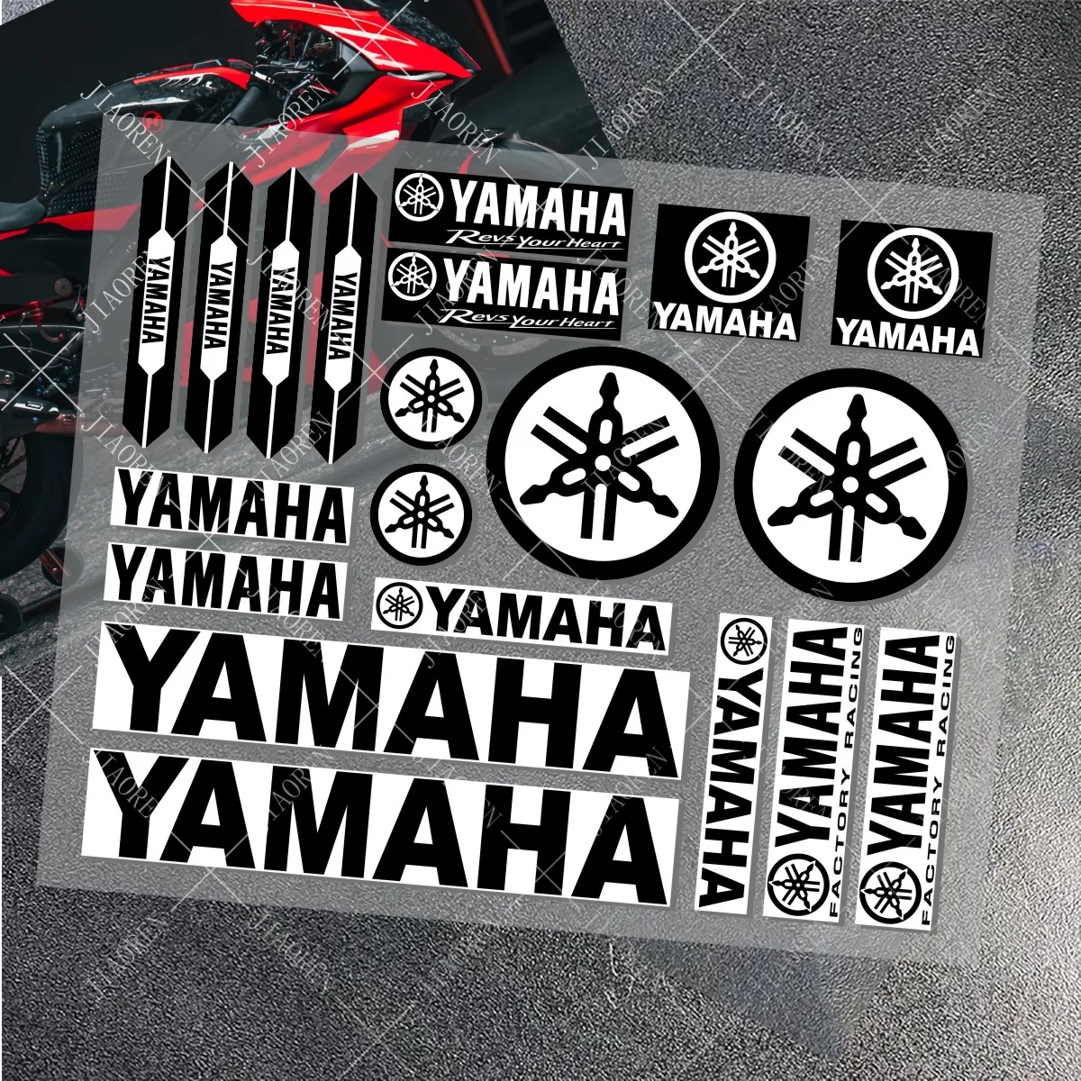 Vinyl Motorcycle Sticker YAMAHA stickers logo decal YAMAHAS Bike Helmet car MT 07 09 R1 R3 R6 NMAX TMAX XMAX TENERE 700 JOG - Image 6