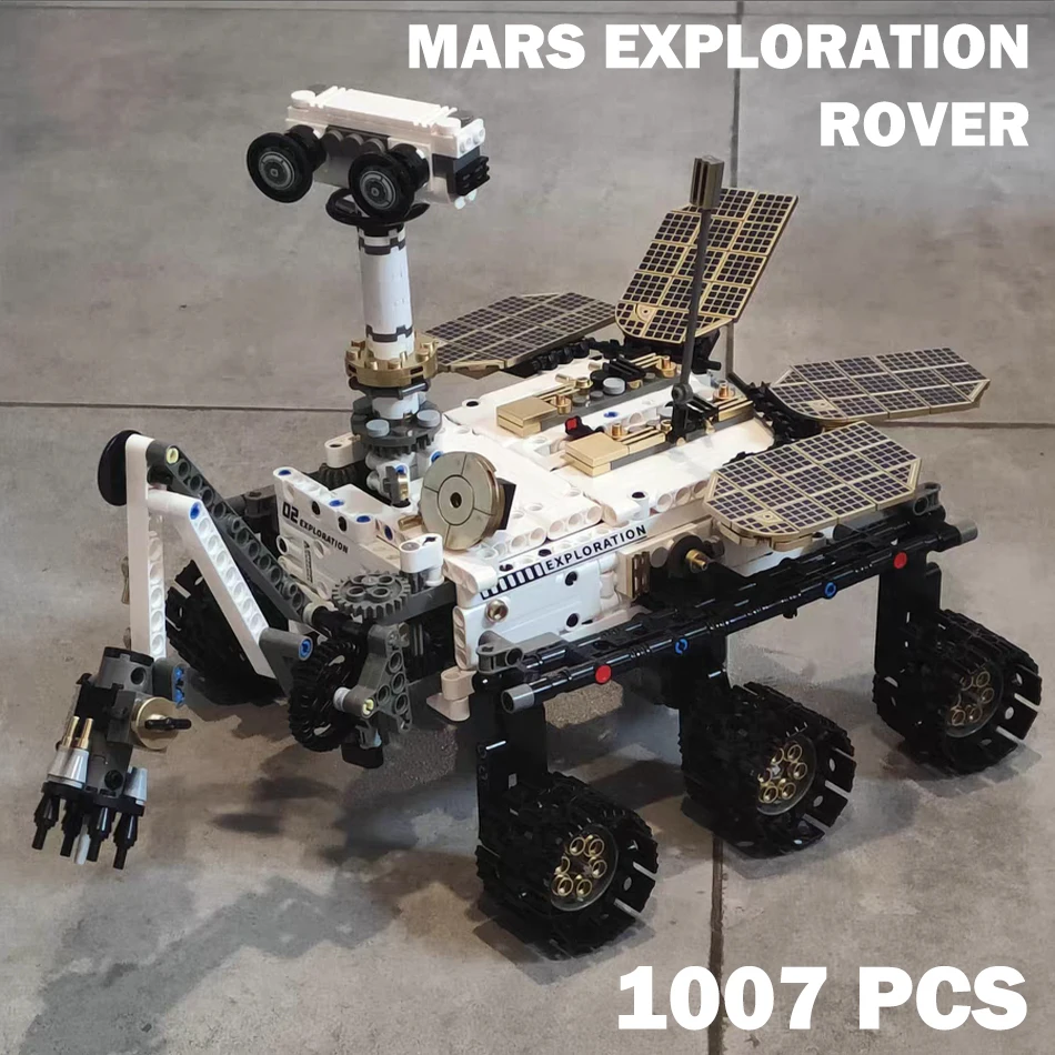 MOC Science Technical Mars Exploration Rover Model Building Blocks Bricks Kits RC Programming APP Educational Toys for Kids Gift