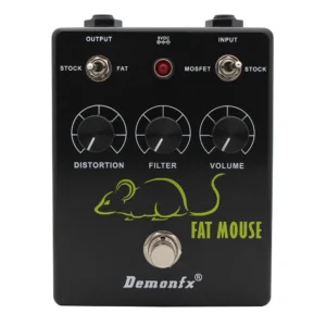Demonfx FAT MOUSE Guitar Effect Pedal  FUZZ Distortion with True Bypass  High Quality