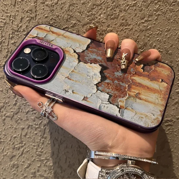Retro Industrial Style Rusty Phone Case for IPhone 16 15 14 13 12 11 Pro Max Mini X XR XSMAX 8 7 Plus Anti Fall Matte Back Cover - Image 7