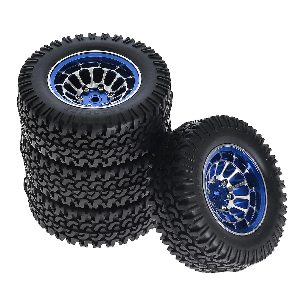 1.55-inch Metal Wheel Hub+rubber Tire For 1/10 Rc Rock Crawler Cars Axial 90069 D90 Cc01 Tf02 Lc70 MJX Rgt Rc4wd - Image 5