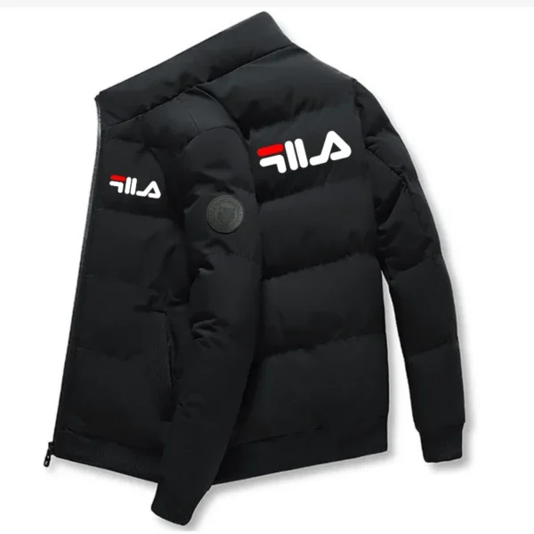 New 2025 autumn/winter men's short jacket  fashionable outdoor casual stand-up collar zipper men's cotton-padded jacket - Image 2