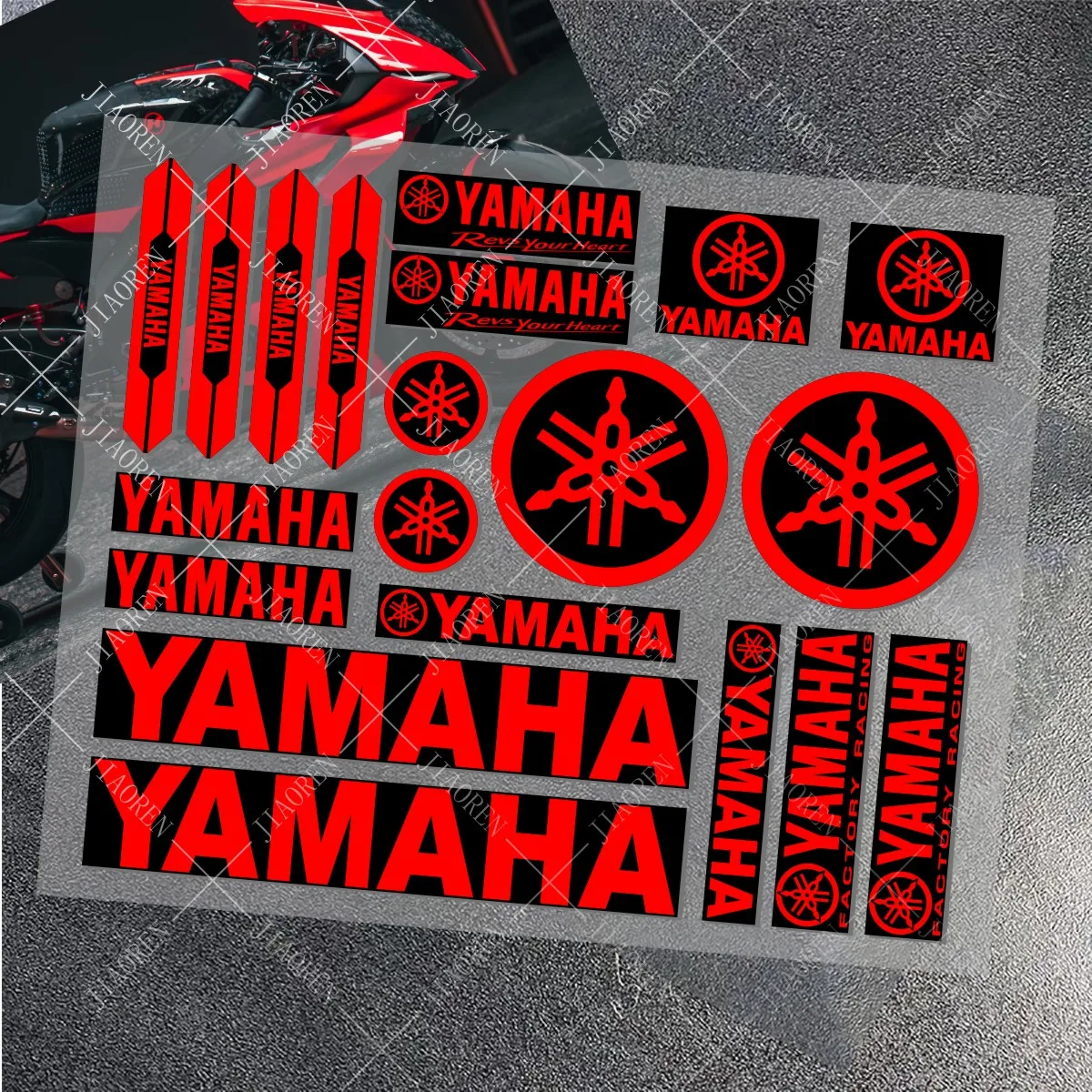 Vinyl Motorcycle Sticker YAMAHA stickers logo decal YAMAHAS Bike Helmet car MT 07 09 R1 R3 R6 NMAX TMAX XMAX TENERE 700 JOG - Image 4