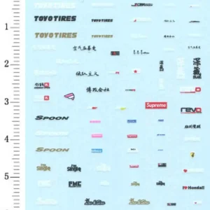 1/64 Mini Car Model Body Water Decal Paper Stickers Headword D Fujiwara Tofu Shop Decoration Parts for 1:64 1:43 Car Model