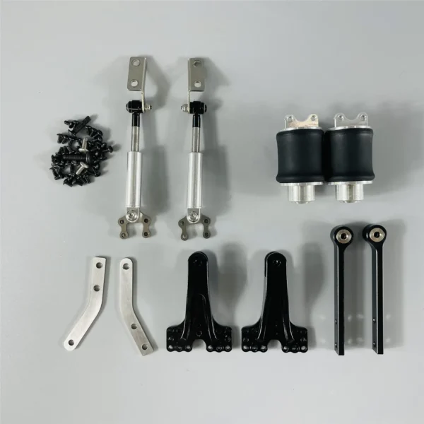 suspension-air-bag: Single Bridge Dual Airbags Suspension System for 1/14 Tamiya RC Truck Trailer Tipper Scania MAN Benz Actros Volvo Car Diy Parts - Image 7