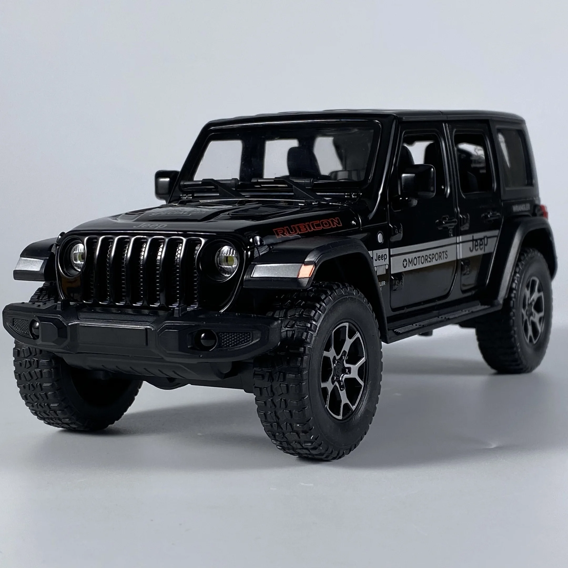 1:22 Jeep Wrangler Off Road SUV Alloy Metal Diecast Model Car Sound & Light Pull Back Collectibles Hobby Decoration Birthday Boy - Image 7