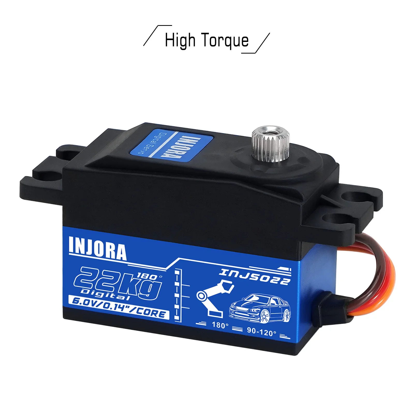 INJORA INJS022 22KG Low Profile Digital Servo for 1/10 RC Car Robot Model - Image 3