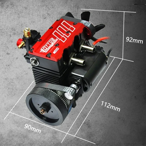TOYAN FS L200AC Twin cylinder Nitro Engine Model 7CC Four stroke Inline Air cooled Engine Model KIT Version Metal Engine Toy - Image 6