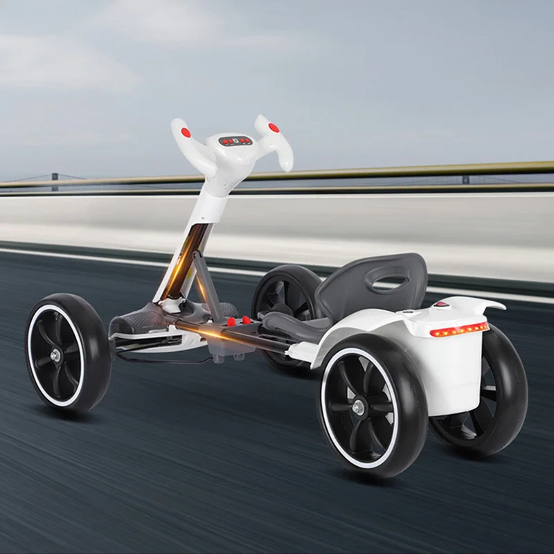 Karting electric four wheeled cart  Foldable and seatable  Portable and lightweight  No installation required - Image 4