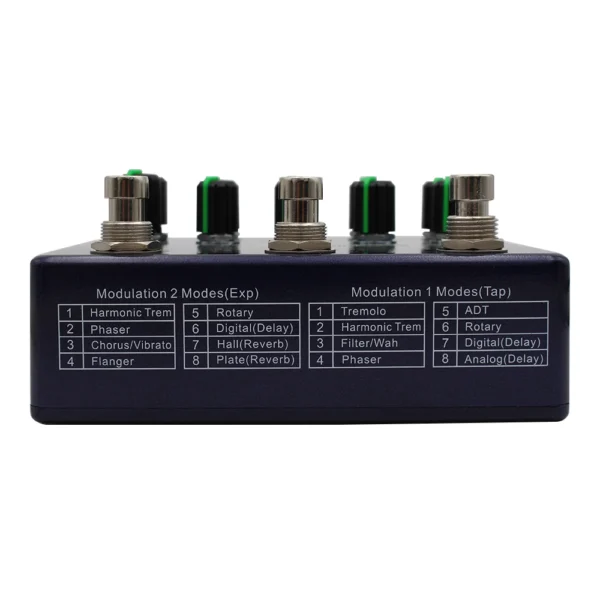 DUAL-MOD: Demonfx-DUAL MOD WORKSTATON Guitar Bass Effect Pedal Reverb  Delay Pedal And True Bypass  New - Image 2