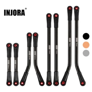 INJORA Stainless Steel High Clearance 4 Links Set Upgrade Parts For 1/24 RC Crawler Axial SCX24 Jeep Gladiator Dodge Power Wagon
