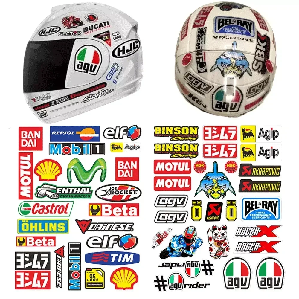 Sponsor Decals Reflective Waterproof Car Stickers Motorcycle Scooter Bicycle Bumper Modification Helmet Trunk Tail Box Decor - Image 2