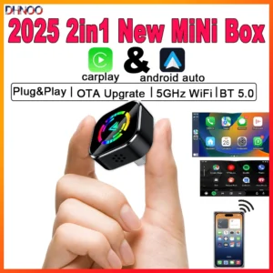 Carplay Adapter Wireless Carplay Android Auto Box 2in1 Auto Connect Stable Plug and Plug Smart AI Box Wireless Car Play 2025 New