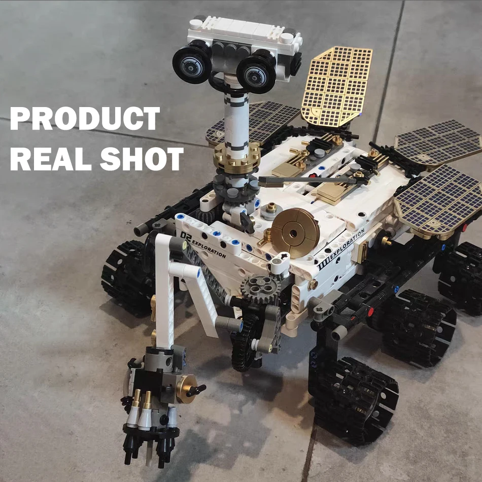 MOC Science Technical Mars Exploration Rover Model Building Blocks Bricks Kits RC Programming APP Educational Toys for Kids Gift - Image 2