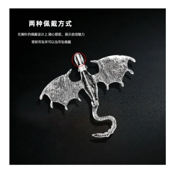 Hot Selling Fashion Cartoon Dragon Inset Crystal Enamel Pin Creative Lapel Metal Brooch Badge Jewelry Friends Gift Wholesale - Image 6
