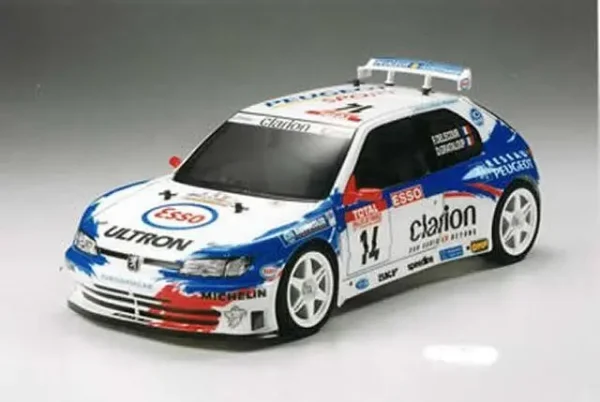 High quality 306 WRC 1/10 Rally RC PC body shell lampshade190mm width Transparent drift body shell RC For hsp Tamiya XV-01 PTG - Image 5