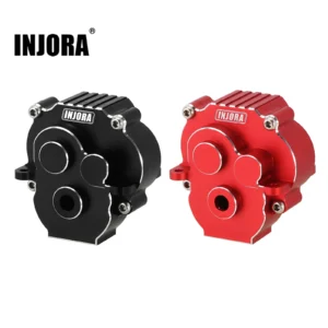INJORA CNC Aluminum Transmission Housing with Bearings for 1/18 RC Crawler TRX4M Upgrade (4M-51)