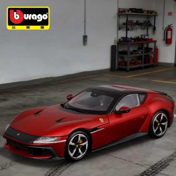 Bburago 1:24 Ferrari 12Cilindri Alloy Car Diecasts & Toy Vehicles Car Model Miniature Scale Model Car For Children - Image 2