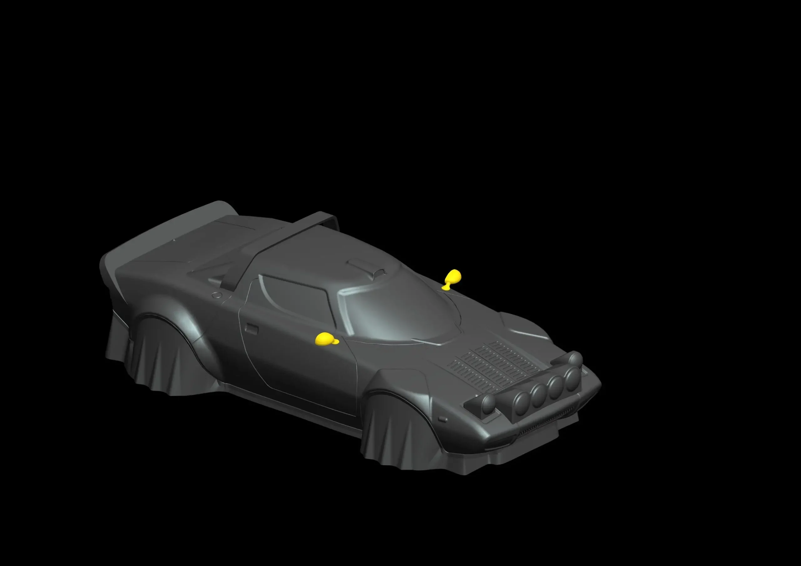 1/10 RC Stratos HF M car PC Rally body shell 210mm wheelbase with Lampshade clean RC body shell for RC TAMIYA CARTEN M car - Image 2