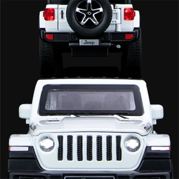 1:32 Jeeps Wrangler Rubicon Alloy Car Model Diecasts Metal Off-road Vehicles Car Model Simulation Sound and Light Kids Toys Gift - Image 3
