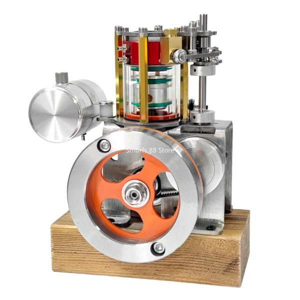 Vertical Water Cooled Engine Model Metal Single Cylinder Four Stroke Internal Combustion Engine DIY Toys Physics Experiment - Image 3