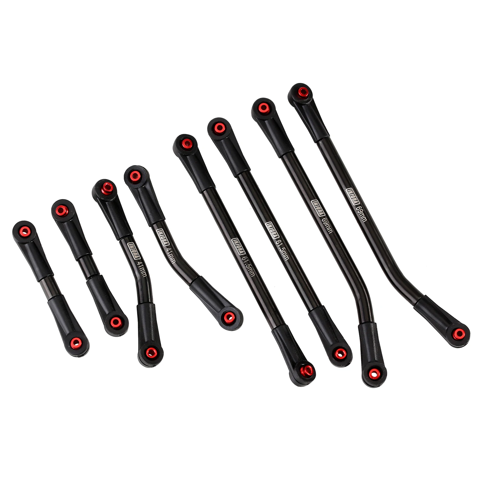 INJORA Stainless Steel High Clearance 4 Links Set Upgrade Parts For 1/24 RC Crawler Axial SCX24 Deadbolt B17 - Image 6