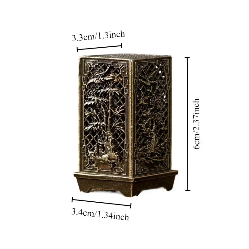 Vertical Incense Burner Zinc Alloy Incense Burner Mini Incense Burner Plum Blossom Bamboo Diffuser Home Fragrance Products