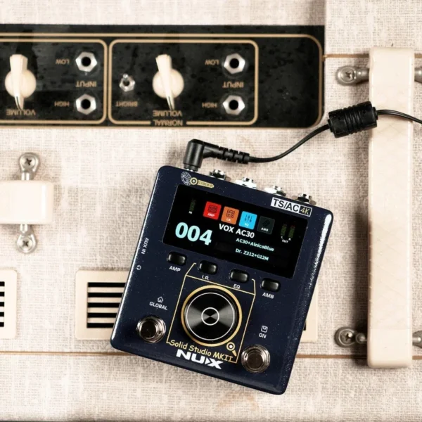 NUX Solid Studio MKII Effect Pedal CYBER IR™ Stereo Amp & Cab Modeler – Dual IR Engine  TSAC-4K Simulation  Ultra-Low Latency - Image 2