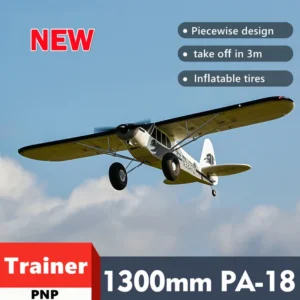 PNP FMSRC RC Airplane Plane 1300MM 1.3M PA-18 J3 Piper Super Cub 3S 5CH with Gyro Auto Balance PNP Trainer Beginner Model Aircraft
