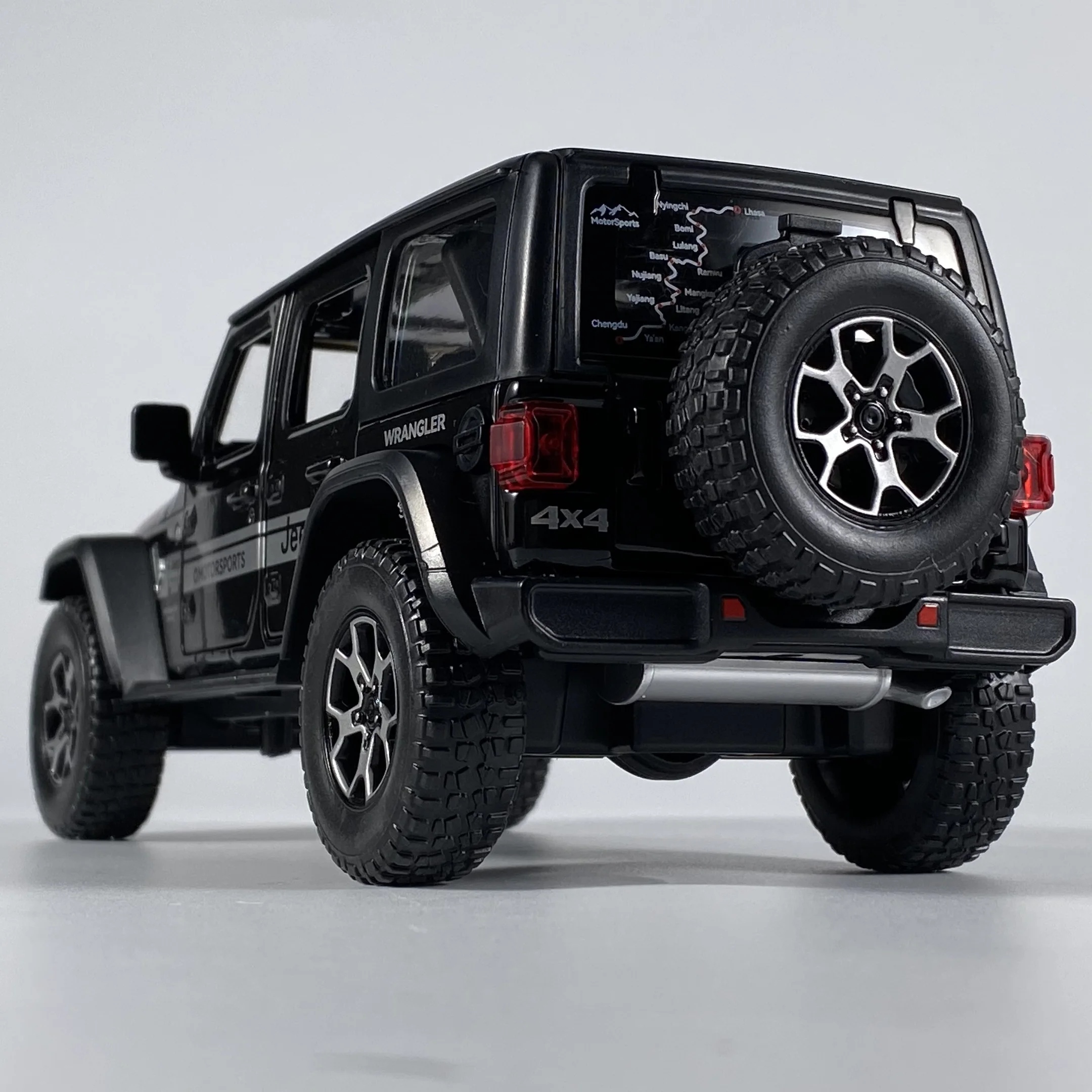 1:22 Jeep Wrangler Off Road SUV Alloy Metal Diecast Model Car Sound & Light Pull Back Collectibles Hobby Decoration Birthday Boy - Image 5