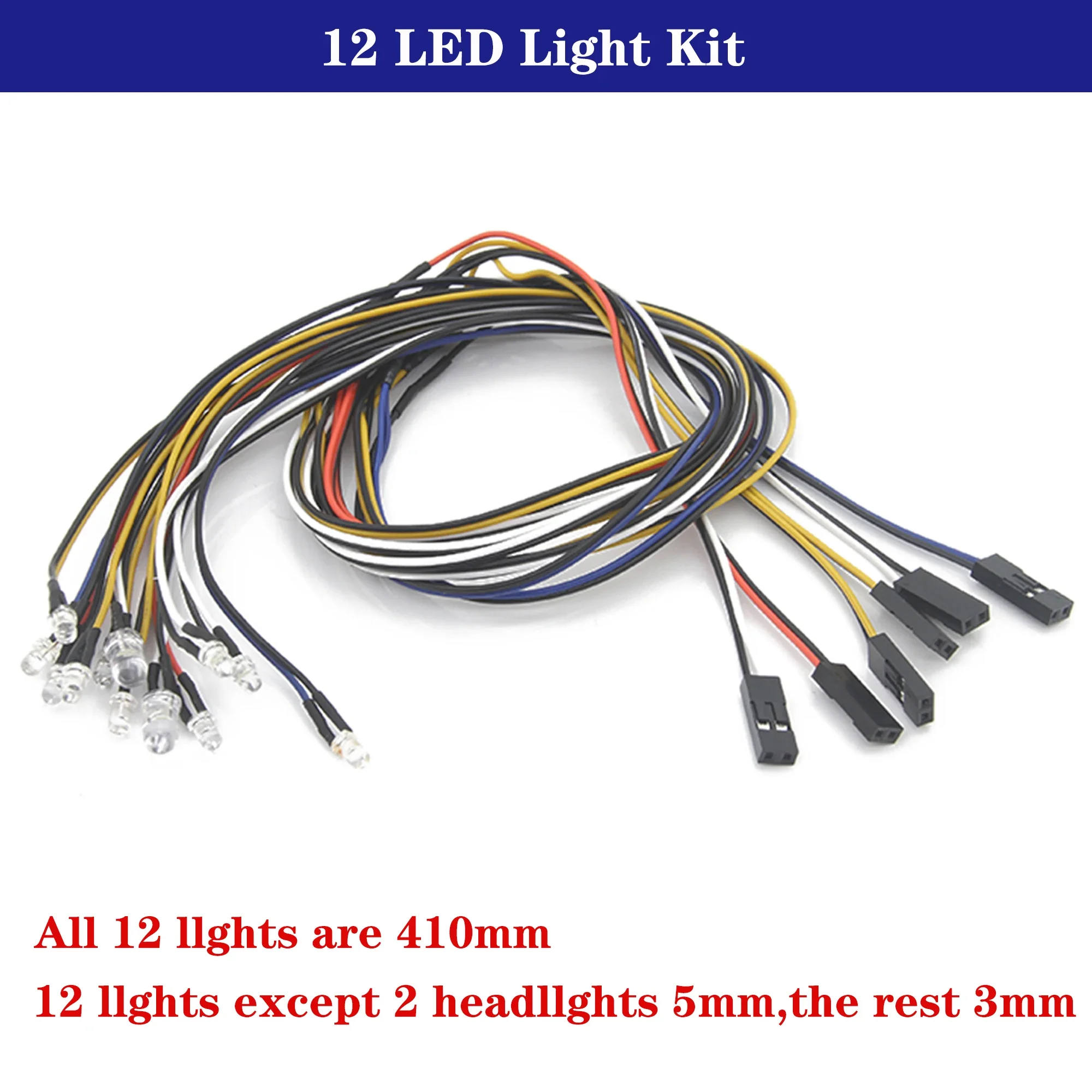 DUMBORC FZD Simulation Light Controller 12 Led Lights System Kit for 1/8 1/10 RC Car Drift Truck SCX10 TAMIYA CC01 4WD Axial - Image 7