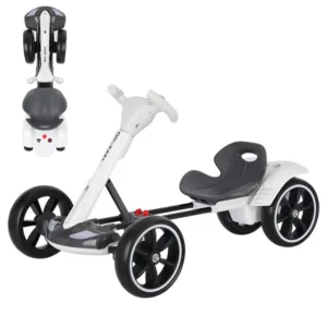 Karting electric four wheeled cart  Foldable and seatable  Portable and lightweight  No installation required