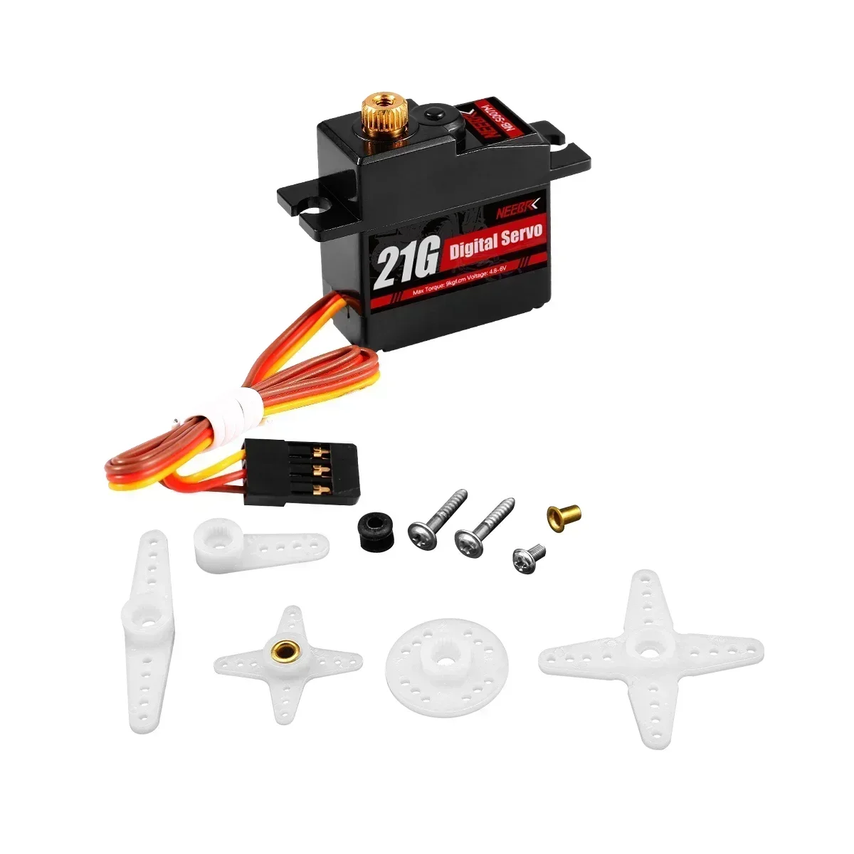 NEEBRC 21G Metal Gear Waterproof Dgital RC Servo for 1/14 1/16 1/18 RC Car Drone Boat Hyper Go 14209 14210 MN99S MN82 MN78 WPL - Image 5