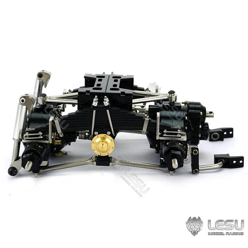 LESU RC Parts Metal Rear Suspension for Differential Axles 1/14 RC Tractor Truck Hydraulic Dumper Remote Control Car Toy TH18267 - Image 2
