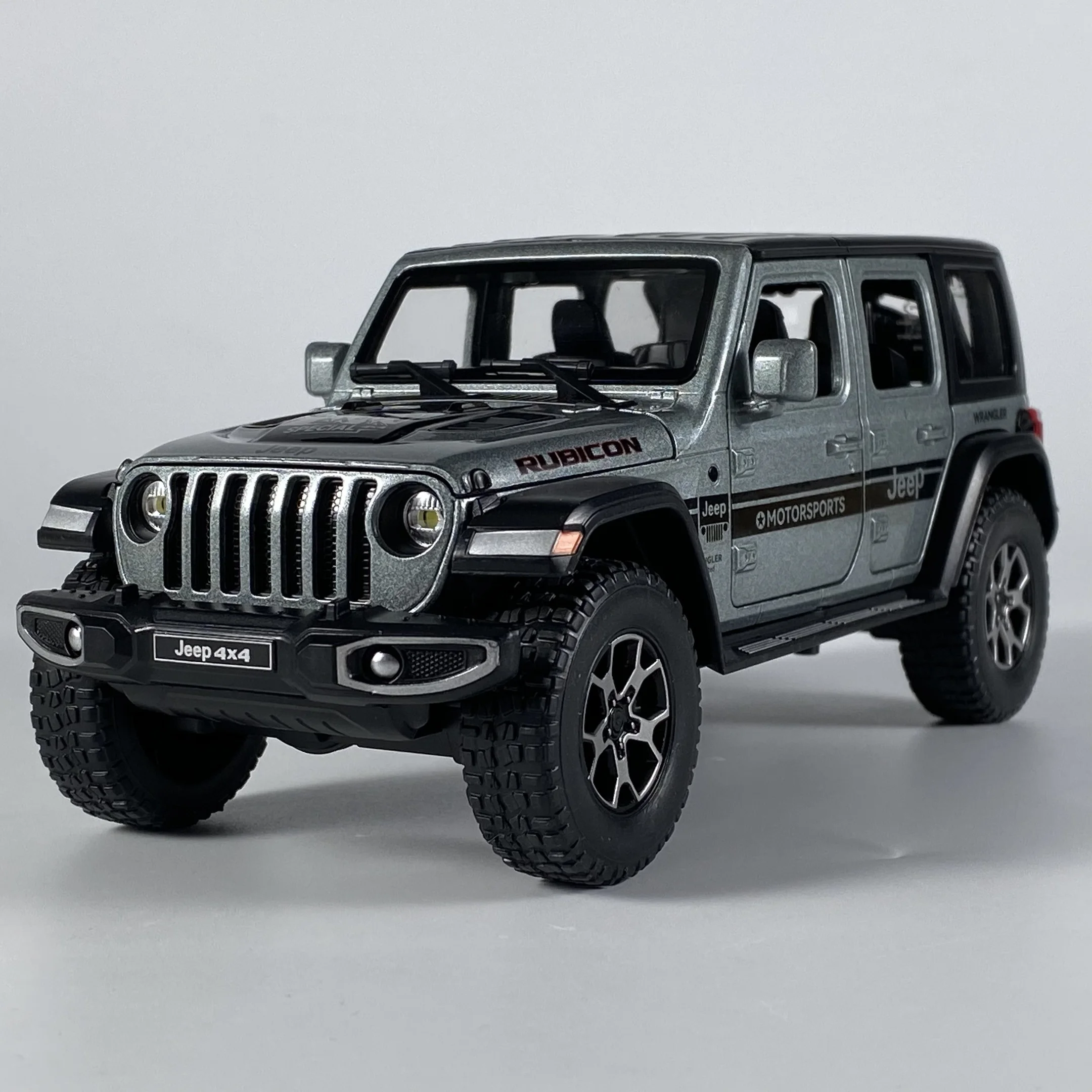 1:22 Jeep Wrangler Off Road SUV Alloy Metal Diecast Model Car Sound & Light Pull Back Collectibles Hobby Decoration Birthday Boy - Image 4