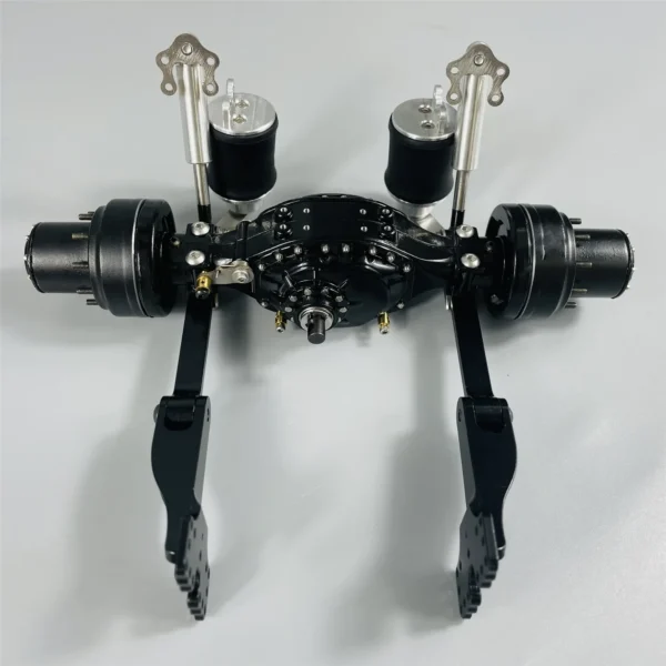 suspension-air-bag: Single Bridge Dual Airbags Suspension System for 1/14 Tamiya RC Truck Trailer Tipper Scania MAN Benz Actros Volvo Car Diy Parts - Image 5